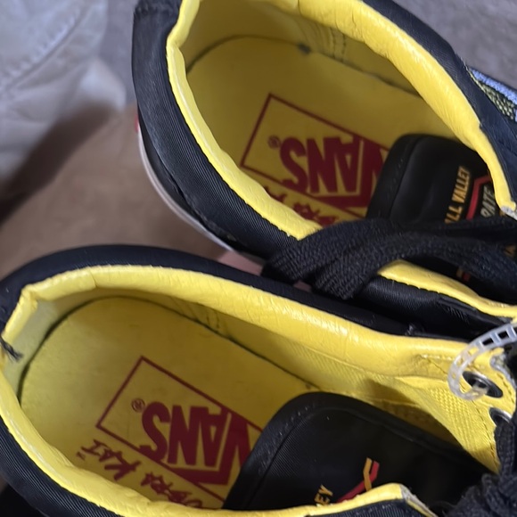 Vans Black and Yellow Cobra Sneakers - Picture 2 of 5